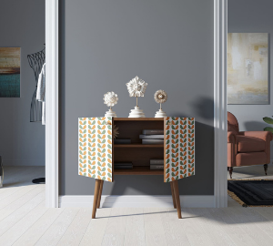 Комод на высоких ножках "Berber" малый принт 23 арт BB13/Print_23