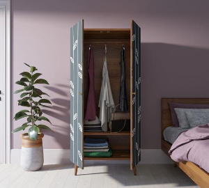 Шкаф малый двухстворчатый "Berber" принт 18 арт BB08/Print_18