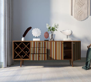 Комод "Berber" удлиненный с бутылочницей 20 принт арт BB15/Print_20