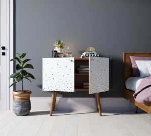 Комод на высоких ножках "Berber" малый принт 15 арт BB13/Print_15