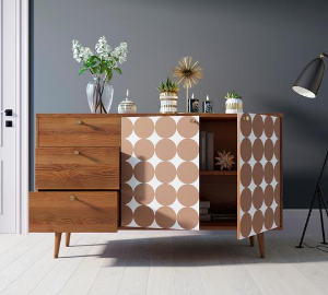 Комод "Berber" с двумя дверками и ящиками 17 принт арт BB05/Print_17