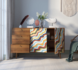 Комод "Berber" с двумя дверками и ящиками 21 принт арт BB05/Print_21