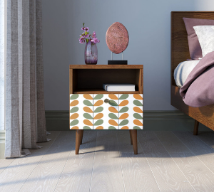 Тумбочка "Berber" с одним ящиком 23 принт арт BB06/Print_23