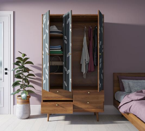 Шкаф трехстворчатый "Berber" принт 18 арт BB02/Print_18