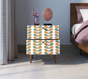 Тумбочка "Berber" с двумя ящиками 23 принт арт BB03/Print_23