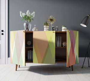Комод "Berber" три дверки 16 принт арт BB01/Print_16