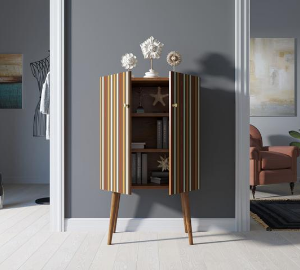 Комод на высоких ножках "Berber" 20 принт арт BB09/Print_20