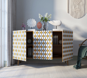 Комод "Berber" три дверки 22 принт арт BB01/Print_22