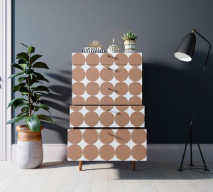 Комод высокий "Berber" принт 17 арт BB10/Print_17