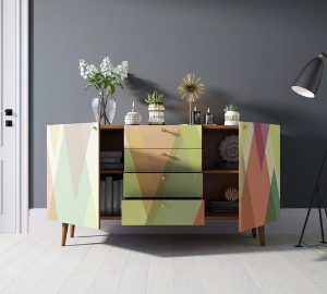 Комод "Berber" с ящиками 16 принт арт BB14/Print_16