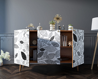 Комод "Berber" три дверки 09 принт арт BB01/Print_09