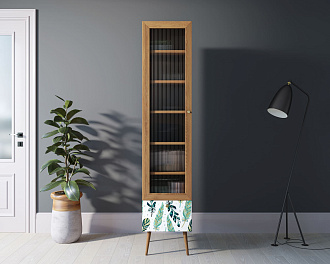 Буфет "Berber" одностворчатый с ящиком принт 44 арт BB48/Print_44