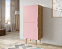 Вертикальный комод с двумя дверками "Line" LN05/GR1/pink