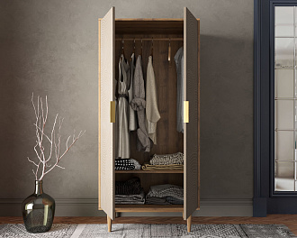 Шкаф малый двухстворчатый "Line" R24/beige