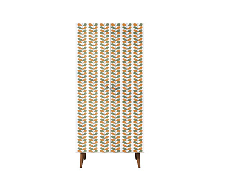 Шкаф малый двухстворчатый "Berber" принт 23 арт BB08/Print_23