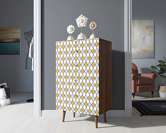 Комод высокий "Berber" принт 22 арт BB10/Print_22