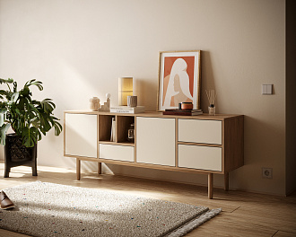 Комод с ящиками и дверками "Alice" арт ALC16