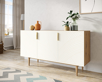 Комод с тремя дверками "Line" LN02/GR1/beige