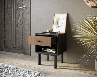 Тумбочка с верхним ящиком "Emerson" арт EM11