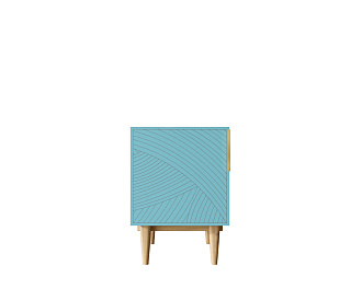 Тумбочка с дверкой "Line" LN08/GR1/blue