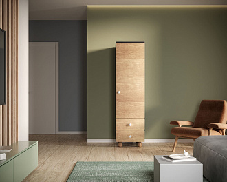 Узкий шкаф-модуль с ящиками "Split" SP15