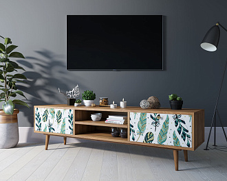 Комод "Berber" с нишей низкий под TV принт 44 арт BB49/Print_44