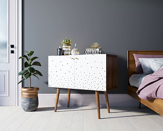 Комод на высоких ножках "Berber" малый принт 15 арт BB13/Print_15