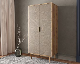 Шкаф малый двухстворчатый "Line" R24/beige