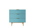 Комод с тремя ящиками "Line" LN12/GR1/blue