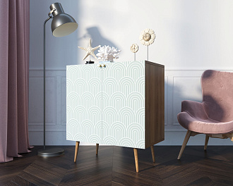 Комод "Berber" две дверки малый 34 принт арт BB38/Print_34