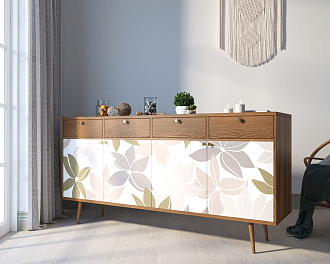 Комод "Berber" четыре дверки и четыре ящика 27 принт арт BB25/Print_27