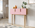 Консоль с тремя дверками "Line" LN15/GR1/pink
