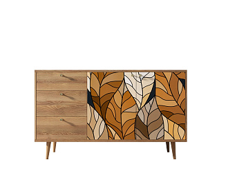Комод "Berber" с двумя дверками и ящиками 08 принт арт BB05/Print_08