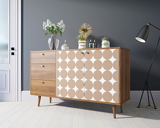 Комод "Berber" с двумя дверками и ящиками 17 принт арт BB05/Print_17