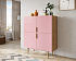 Большой комод с четырьмя дверками "Line" LN03/GR1/pink