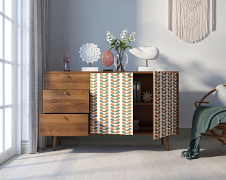 Комод "Berber" с двумя дверками и ящиками 23 принт арт BB05/Print_23