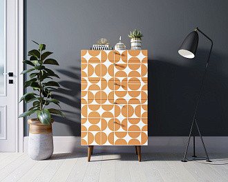 Комод высокий "Berber" принт 14 арт BB10/Print_14