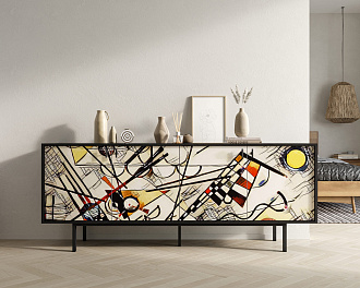 Комод с четыремя дверками "Emerson" by Kandinsky арт EM01/Print_01
