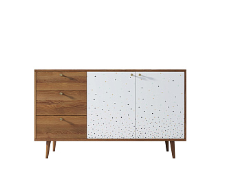 Комод "Berber" с двумя дверками и ящиками 15 принт арт BB05/Print_15