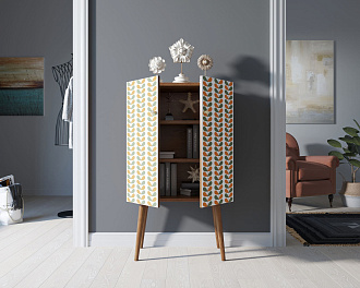 Комод на высоких ножках "Berber" принт 23 арт BB09/Print_23