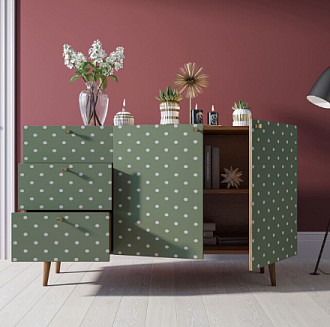 Комод "Berber" с двумя дверками и ящиками принт 12 арт BB17/Print_12