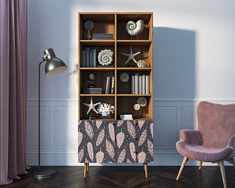 Стеллаж на комоде "Berber" принт 40 арт BB44/Print_40