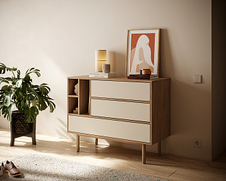 Комод с тремя ящиками "Alice" арт ALC01