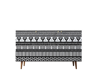 Комод "Berber" три дверки 19 принт арт BB01/Print_19