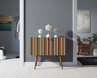 Комод на высоких ножках "Berber" малый принт 20 арт BB13/Print_20