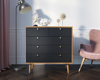 Комод "Berber" пять ящиков 33 принт арт BB36/Print_33