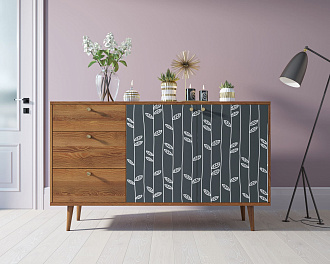 Комод "Berber" с двумя дверками и ящиками 18 принт арт BB05/Print_18