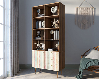 Стеллаж на комоде "Berber" принт 45 арт BB44/Print_45