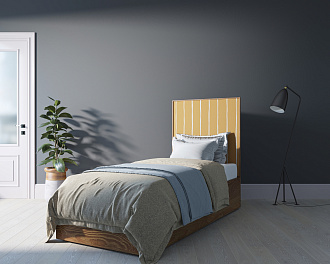 Кровать "Berber" 90 на 200 принт 43 арт BB43/Print_43