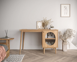 Стол рабочий "Bubble" с правой тумбой арт BBL08 